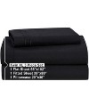 Clara Clark Bed Sheets, Premier 1800 Series 4 Piece Bed Sheet Set, Deep Pocket Luxury Soft Bedding Sheets & Pillowcases - 2 of 4