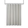 SEVOBAL Shower Curtain Sheer Stripe Fabric with Light Texture for Stylish Bathroom Decor, Gray, 72"*72"*0.13" - 3 of 4