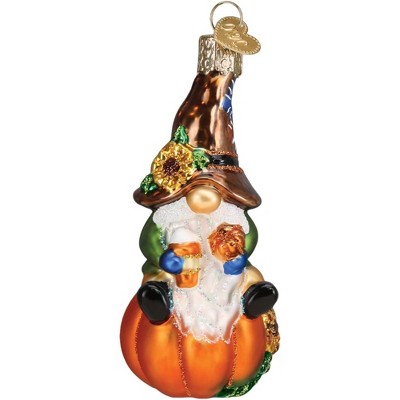 Old World Christmas Glass Blown Ornament for Tree, Fall Harvest Gnome