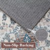 Area Rug Non Slip Low Pile Vintage Non-Shedding Floor Mat Oriental Floral Throw Rugs Indoor Soft Carpet - 3 of 4