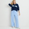 Lands' End Women's Serious Sweats High Rise Wide Leg Cargo Pants - 4 of 4