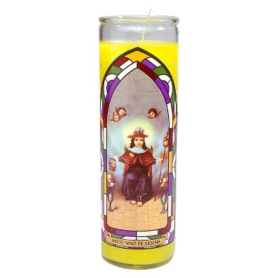 Jar Candle Santo Nino de Atocha Yellow - Continental Candle