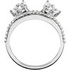Pompeii3 1/3CT Diamond Ring Wrap Style Wedding Ring 14K White Gold - 2 of 3