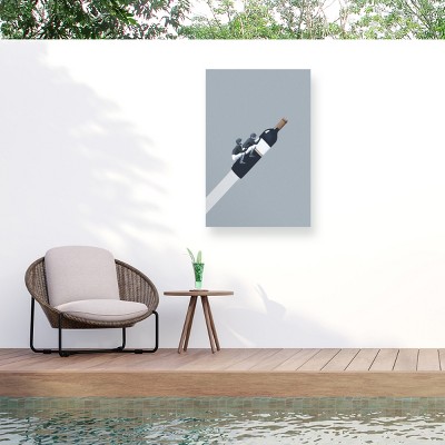 Trademark Fine Art - Maarten Leon We Ride Until Dawn Matted Framed Art