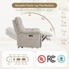 Spruce & Spring Power Lay Flat Nursery Recliner with Bluetooth Speakers and Power Lumbar Support - 3 of 4