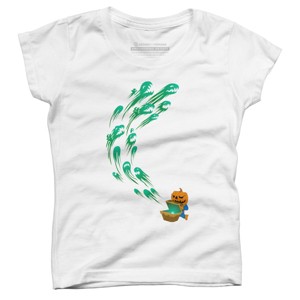 Girl's Design By Humans It's time for halloween By SINDAR T-Shirt - 1 of 3