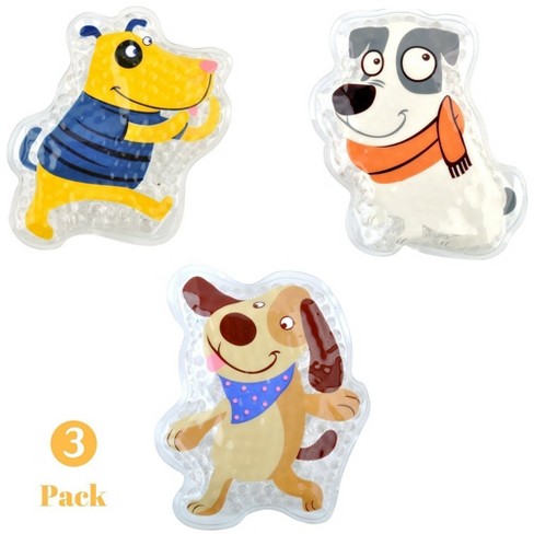 Reusable Gel Ice Packs & Warm Compress Animals Set for Kids