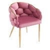 CAVINAS Modern Accent Chair with Gold Metal Legs,Plush Luxury Seating for Living Room,Office - 2 of 3