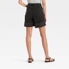 Women's Mid-Rise Wide Cuff Baggy Denim Shorts - Future Collective - 2 of 3