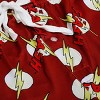 Flash Logo All Over Print Men's Red Sleep Pajama Pants - 2 of 2