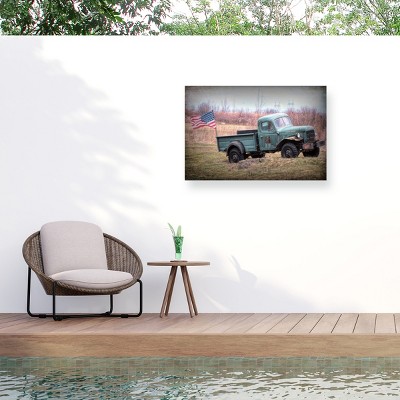 Trademark Fine Art - Leslie Montgomery American Power Matted Framed Art