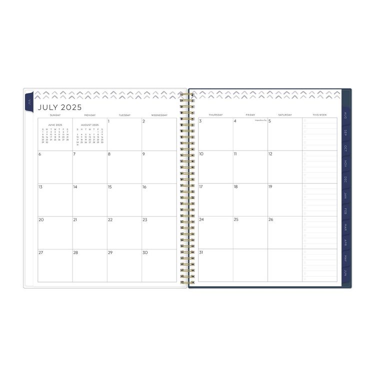 Blue Sky 8.5&#34;x11&#34; Yao Cheng 2025-2026 Weekly/Monthly Wirebound Planner Clear Cover Anemones Multi, 6 of 13
