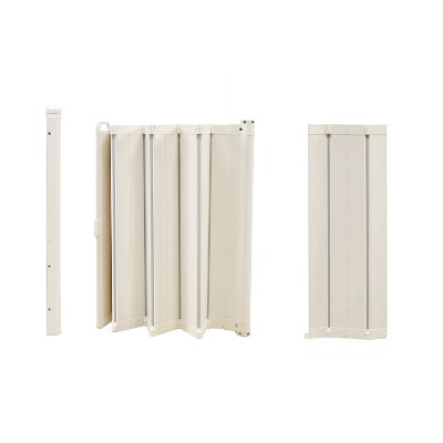 Scandinavian Pet Design Guard Me Retractable 22-36" Pet Safety Gate Bundle with Guard Me Extend A Guard 9.5" Foldable Gate Extension, White