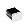 GlasFlength File Cabinets 3 Drawer File Cabinet Rolling Filing Cabinet Mobile File Cabinet for Home Office, White, 14.69"*17.32"*23.62" - 4 of 4