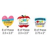 Big Dot of Happiness Teacher Retirement - Paper Straw Decor - Happy Retirement Party Striped Decorative Straws - Set of 24 - 2 of 4