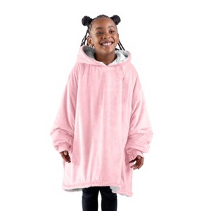 The Bare Homey - Kids Wearable Blanket - Fleece Side Pockets - 1 of 4