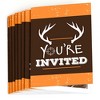 Big Dot of Happiness Gone Hunting - Fill In Deer Hunting Camo Baby Shower or Birthday Party Invitations (8 count) - 2 of 4