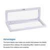 Unique Bargains Square TPU Film 3D Display Jewelry Box 2 Pcs - 4 of 4