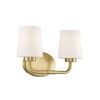 Savoy House Capra 2 - Light Vanity in  Warm Brass - 2 of 4