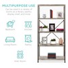 Best Choice Products 5-Tier Rustic Industrial Bookshelf Display Décor Accent w/ Metal Frame, Wood Shelves - 3 of 4