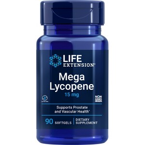 Mega Lycopene 15mg by Life Extension  -  90 Softgel - 1 of 2