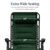 Best Choice Products Oversized Padded Zero Gravity Chair, Folding Outdoor Patio Recliner w/ Side Tray - 3 of 4