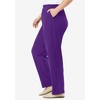 Woman Within Plus Size Tall 7-Day Knit Ribbed Straight Leg Pant - 4 of 4