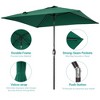 Sonkuki 6.5 FT Outdoor Patio Umbrella Market Table Umbrella With a Crank for Garden, Deck and Pool - 3 of 4