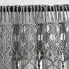 Lush Décor Boho Macrame Textured Cotton Window Curtain/Room Divider/Doorway/Wall Decor Single Gray 40X63 - 2 of 4
