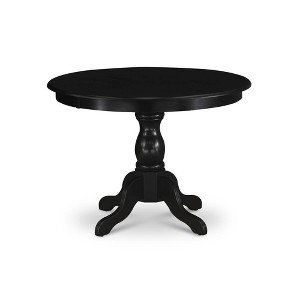 East West Furniture,Modern Dining Table With Wire Brushed Black Color Top - 1 of 2
