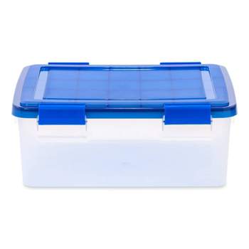 Iris Usa 4 Pack 24.5qt Plastic Storage Bin Tote Organizing Container With  Latching Lid,clear, : Target