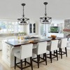 Bella Depot 5-Light 15.7" Wood Ceiling Light Rustic Chandelier Adjustable Pendant Light for Kitchen Island, Hallway - 2 of 4