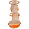 Allegra K Women's Rhinestone Ankle Strap Stiletto Heeled Sandals - 2 of 4
