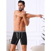 INSPIRE CHIC Men's Open Pouch Elastic Waist Color Block Boxer Briefs - 2 of 4
