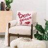 Deny Designs Athenesatelier Bonjour Ii Square Indoor Throw Pillow - 2 of 4