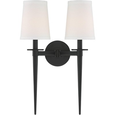 Possini Euro Design Possini Euro Vincenzo 19 1/4" High Black Wall Lamp