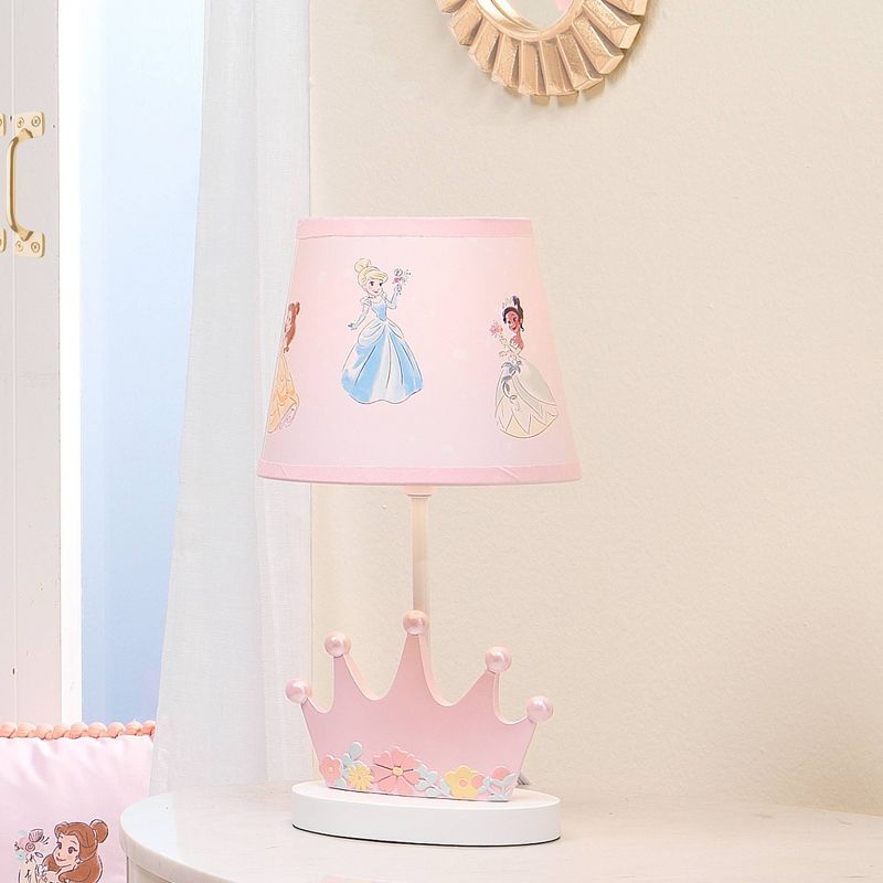 Lambs &#38; Ivy Disney Baby Princesses Lamp with Shade &#38; Bulb, 4 of 6