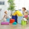 Ruvalino Baby and Toddler Learning Toys Eleven Piece Foam Climbing Blocks Set for Creative Indoor Play, Multicolored, 19.8"*19.8"*9.8" - 2 of 4