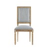 Christopher Knight Home Set of 4 Rylee French Country Rubberwood Upholstered Dining Chairs Grayish Green - 4 of 4