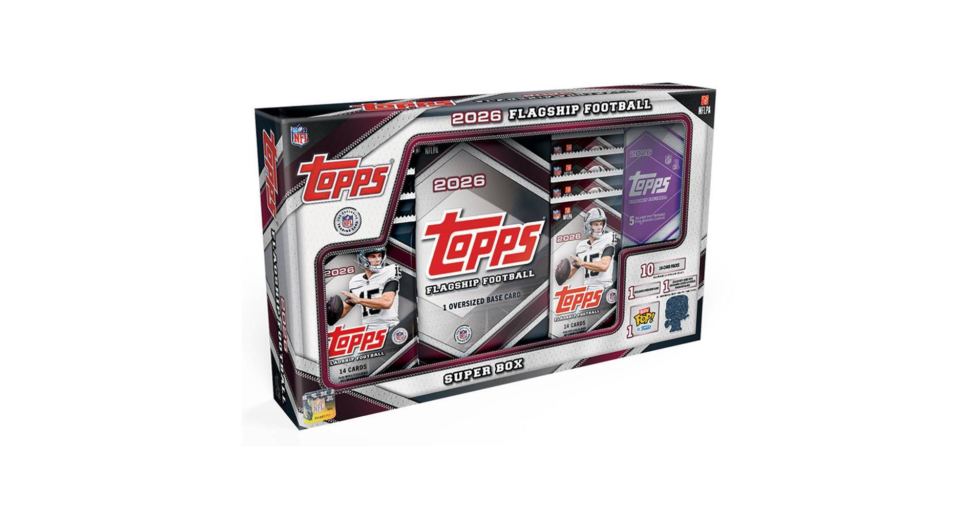 2026 Topps NFL Flagship Football Trading Card Super Box