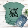 Weird Girls Club Distressed - Women's Garment Dyed Graphic T-Shirt - 2 of 4