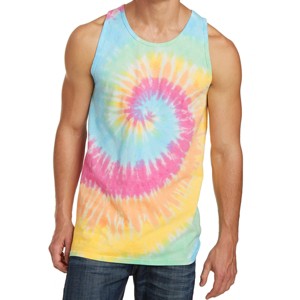 Mafoose Mens Cotton Tank Top Tie-Dye Sleeveless Shirt for Sports, Gym, Fitness Multi Color - 1 of 4