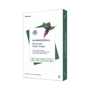 Hammermill Premium Color Copy Print Paper, 100 Bright, 28 lb Bond Weight, 11 x 17, Photo White, 500/Ream - 1 of 4