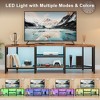 67 Inch Large TV Stand with LED Lights for 55/65/75 Inch TV, Corner Entertainment Center with Power Outlets - 4 of 4
