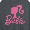 Women's - Barbie - Logo Pink Glitter Graphic Racerback Tank - 2 of 4