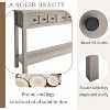 Rustic Entryway Console Table, 60" Long Sofa Table with 2 Different Size Drawers Bottom Shelf Storage Console Table for Entrance Hallway Gray - 3 of 4