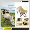 UBSSO Adjustable Backrest Camping Chairs,Portable Foldable Outdoor Chairs with 3-Position Adjustable Backrest, for Camping, Fishing,Picnics,Khaki - 3 of 4