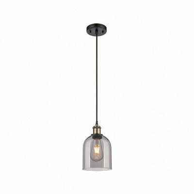 Bella - 1 Light Cord Hung Mini Pendant In Industrial Style-9.5 Inches Tall and 5.5 Inches Wide