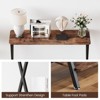 31.4" Console Table with Shelf, 2-Tier Narrow Entryway Table , Sofa Table, Console Tables for Entryway - 4 of 4