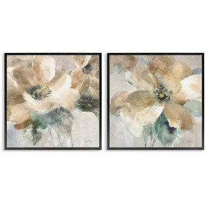 Stupell Industries Abstract Beige Flowers, 17" x 17" - 1 of 4